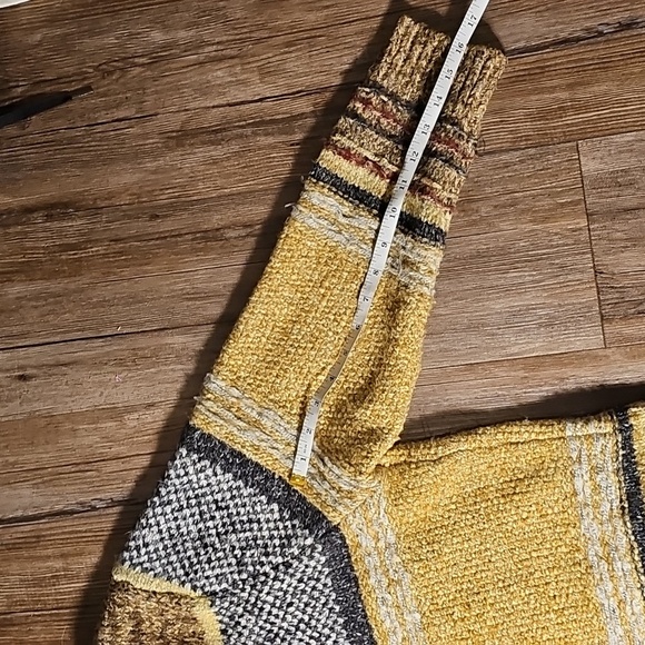 Womens The Normal Brand Anthropologie Yellow and Brown Knit Cardigan Small - Picture 8 of 9